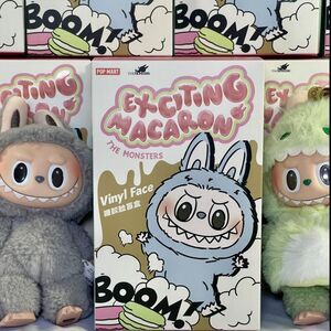 Authentic PopMart LABUBU Exciting Macaron THE MONSTERS Vinyl Face Blind Box